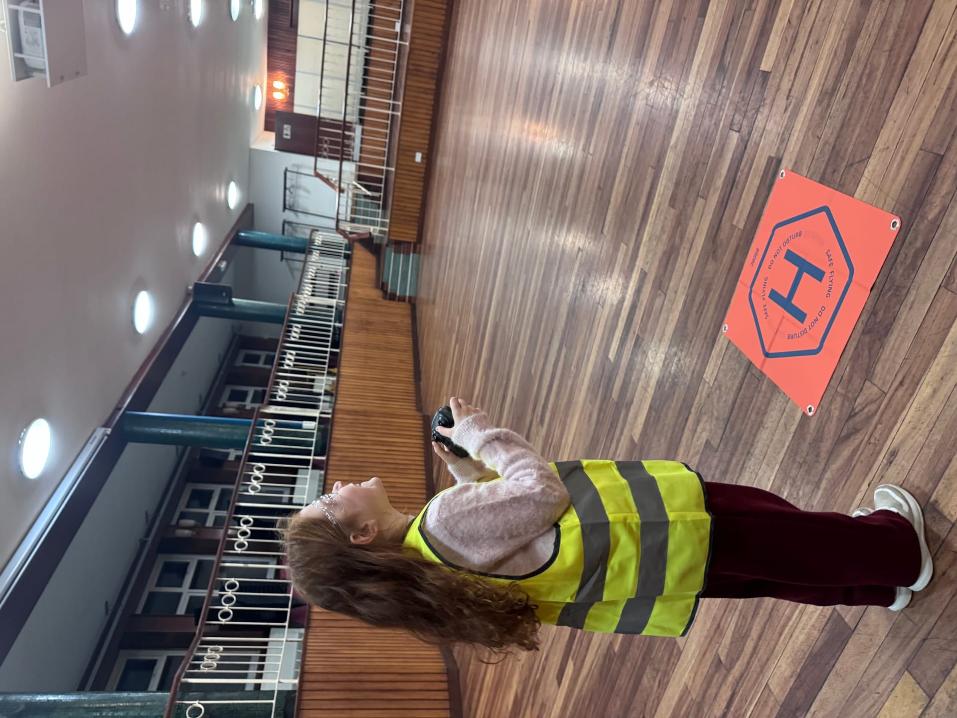Child piloting a drone