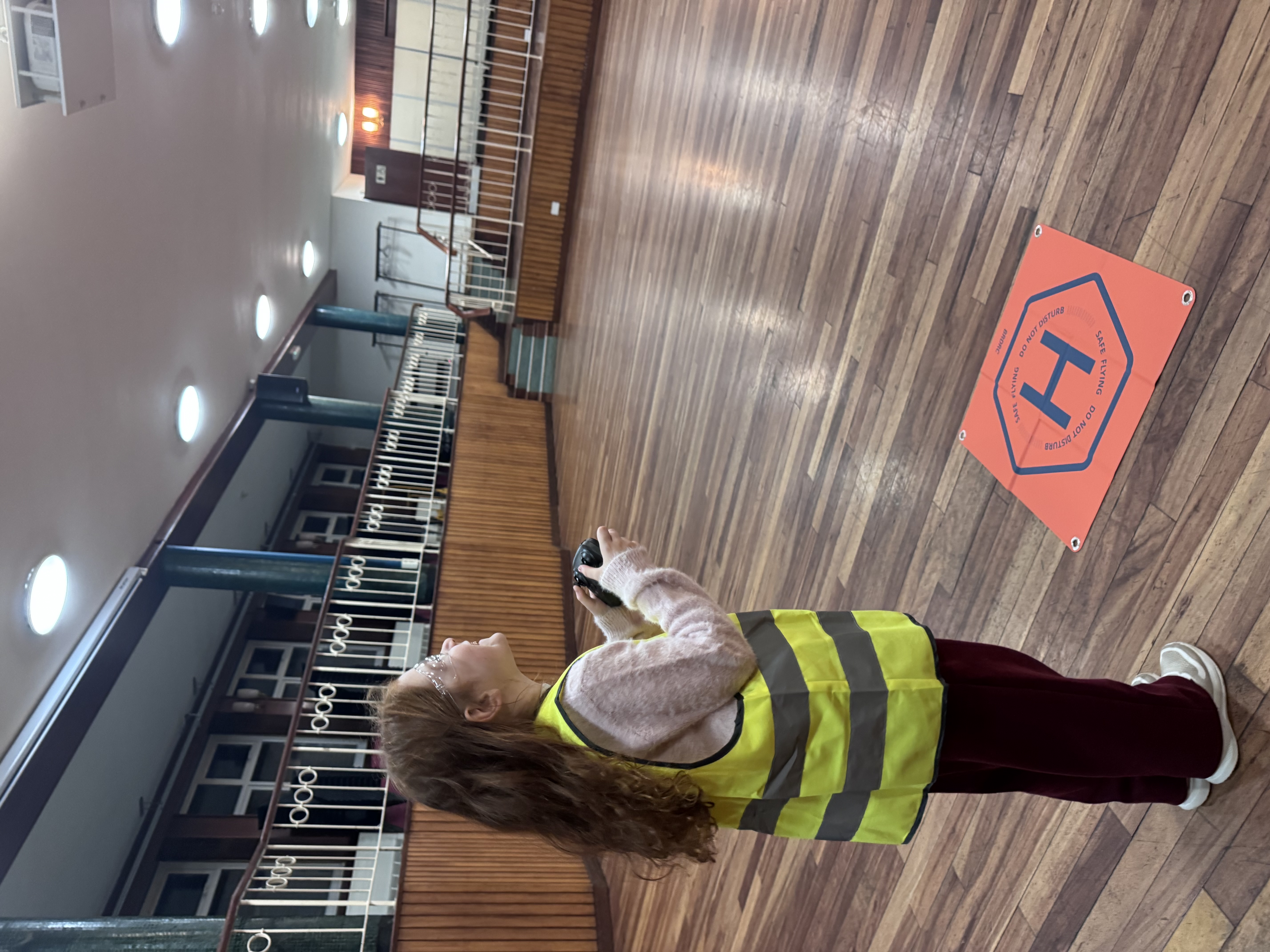 Child piloting a drone